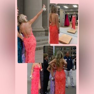 pink prom dress